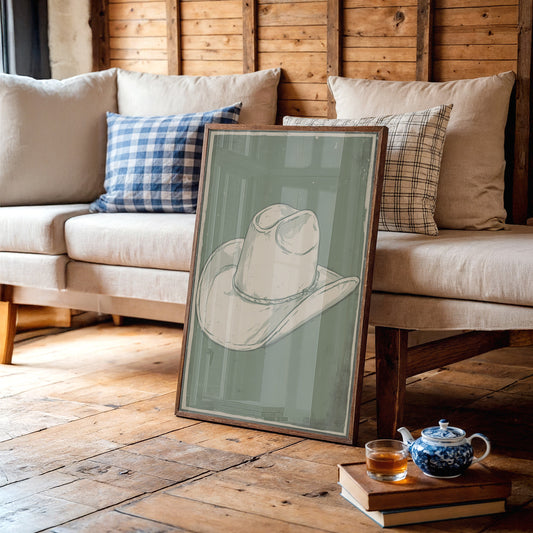 Weathered Rancher's Dream - Vintage Cowboy Hat