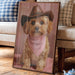Cowgirl Pup Wears Rose Bandana Tales