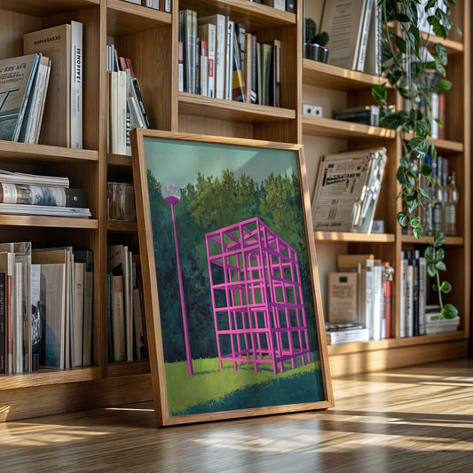 Pink Geometry Dreams In Forest