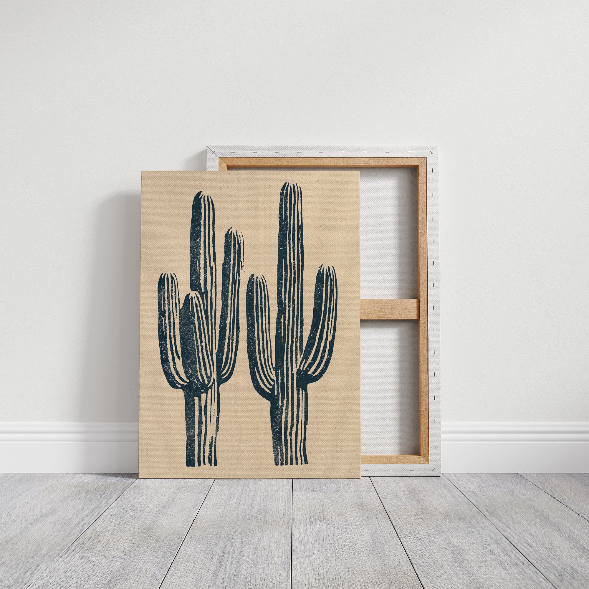 Saguaro Block Print