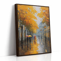 Autumn Rain Lights Paris Streets