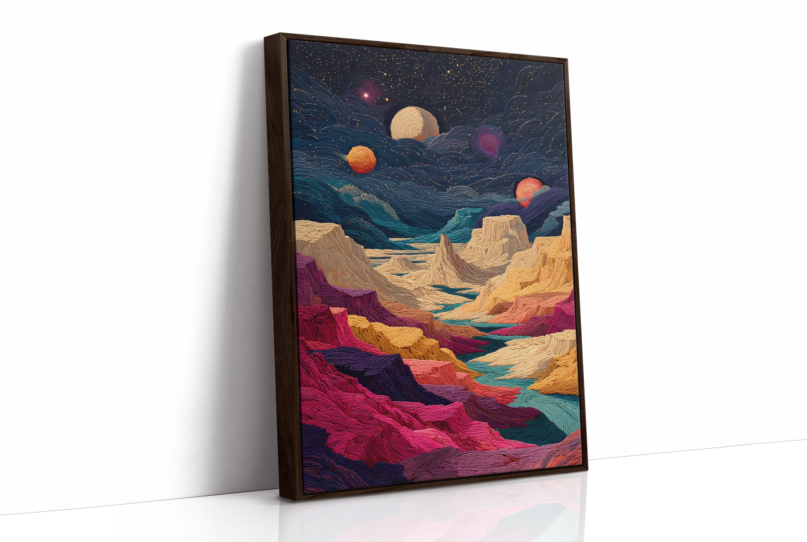 Celestial Peaks Dance With Planets