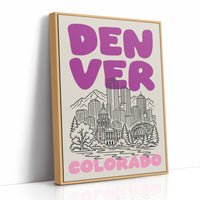 Denver, Bubble Letter Skyline