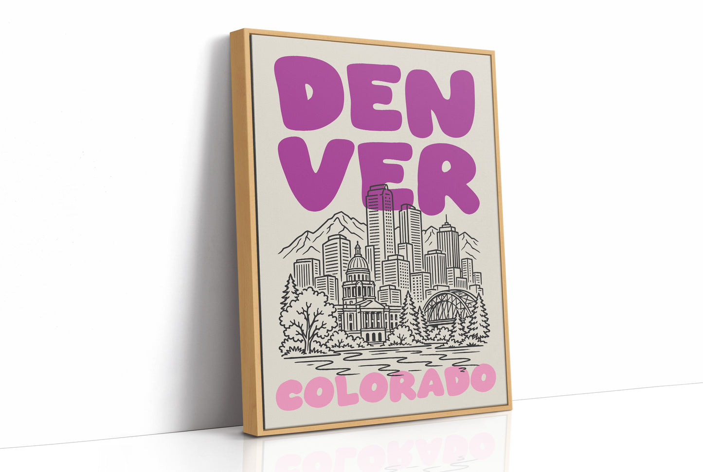 Denver, Bubble Letter Skyline