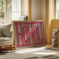 Howdy Pink Mosaic Western Greeting