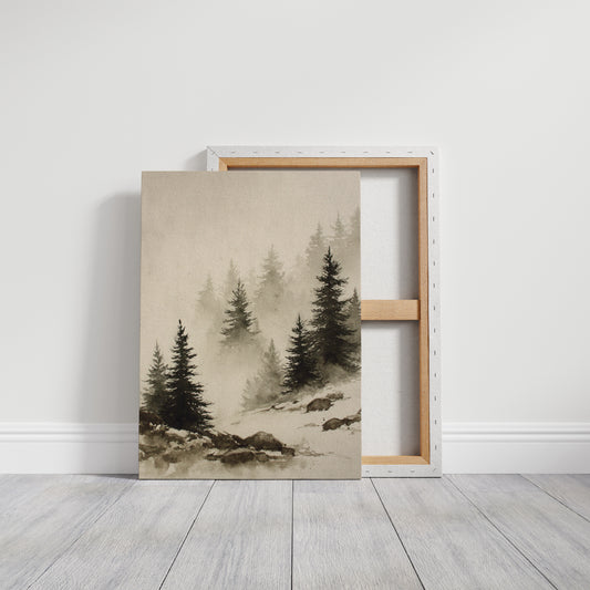 Mist Over Timeless Pines