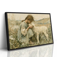 A Girl and Her Lamb
