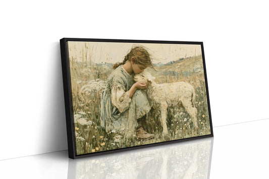 A Girl and Her Lamb
