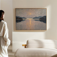 Moonlight Traces The Lake's Memory