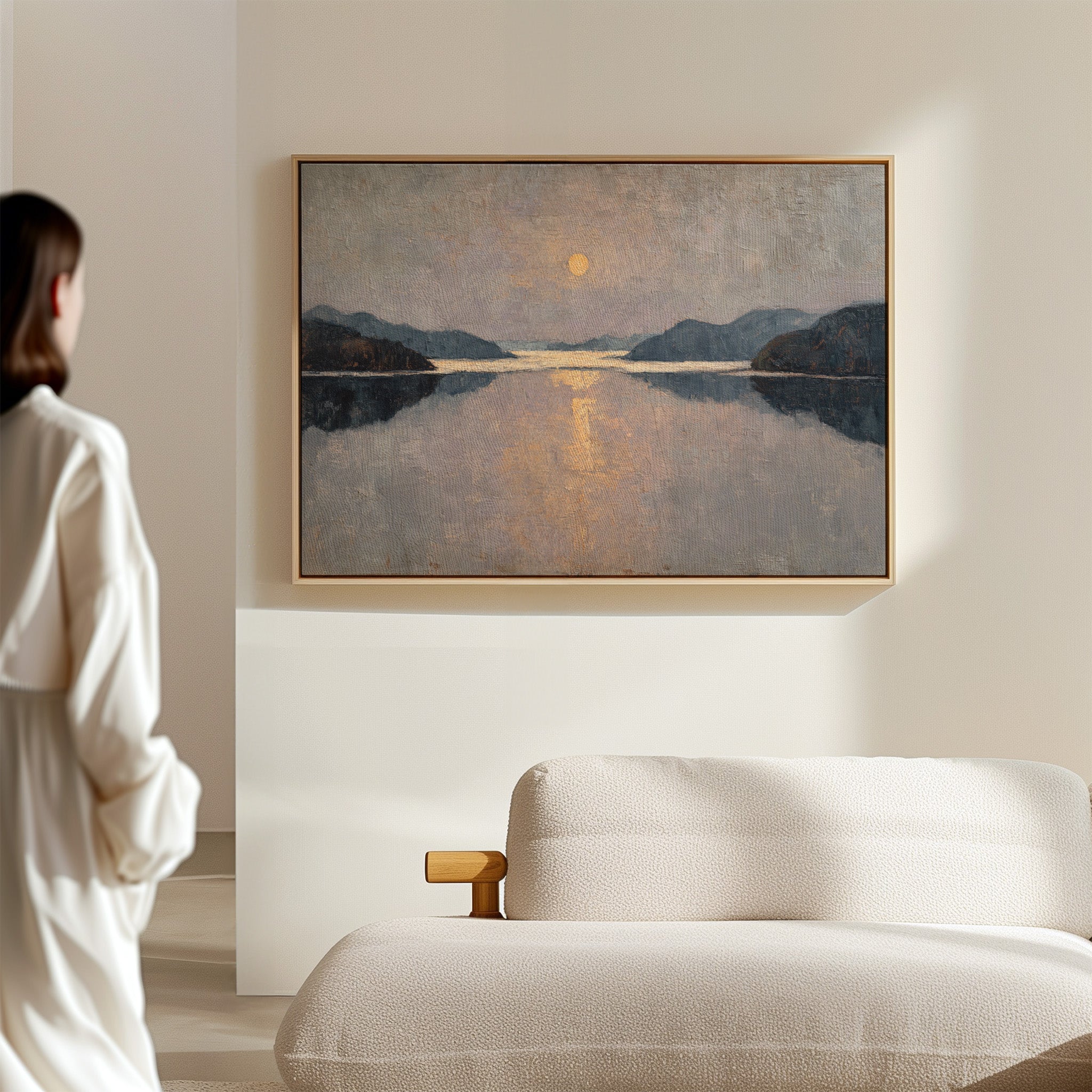 Moonlight Traces The Lake's Memory