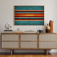 Sunset Stripes Across Desert Horizons