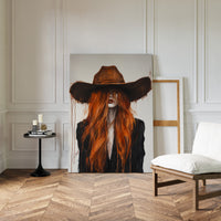 The Firebrand – Western Cowgirl Canvas Art