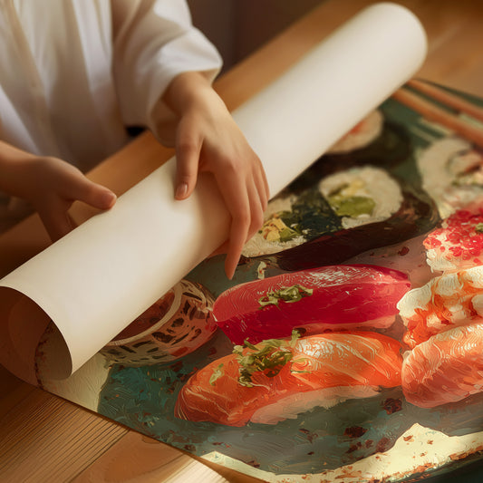 Sushi in Golden Light
