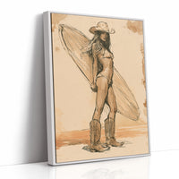 Cowgirl Catches a Wave
