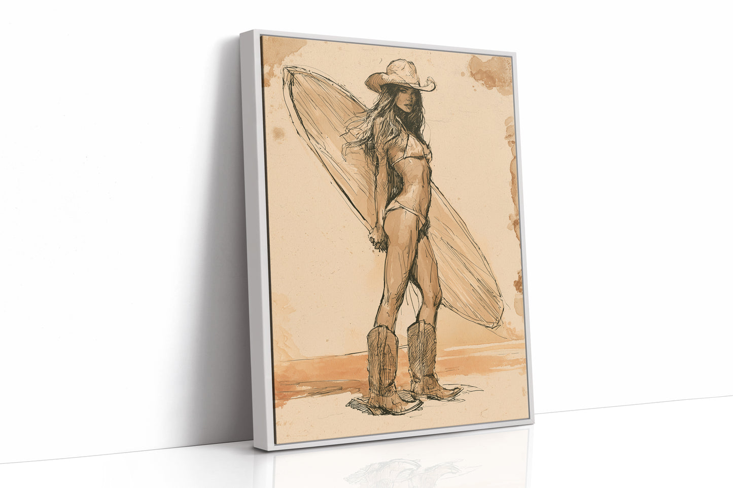 Cowgirl Catches a Wave