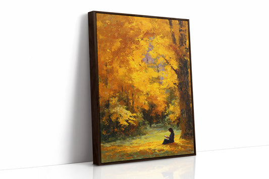 October Pages Between Golden Branches
