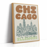 Chicago, Bubble Letter Skyline