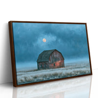 Frost Field Barn at Moonrise