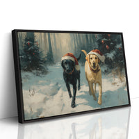 Winter Companions Share Forest Adventures