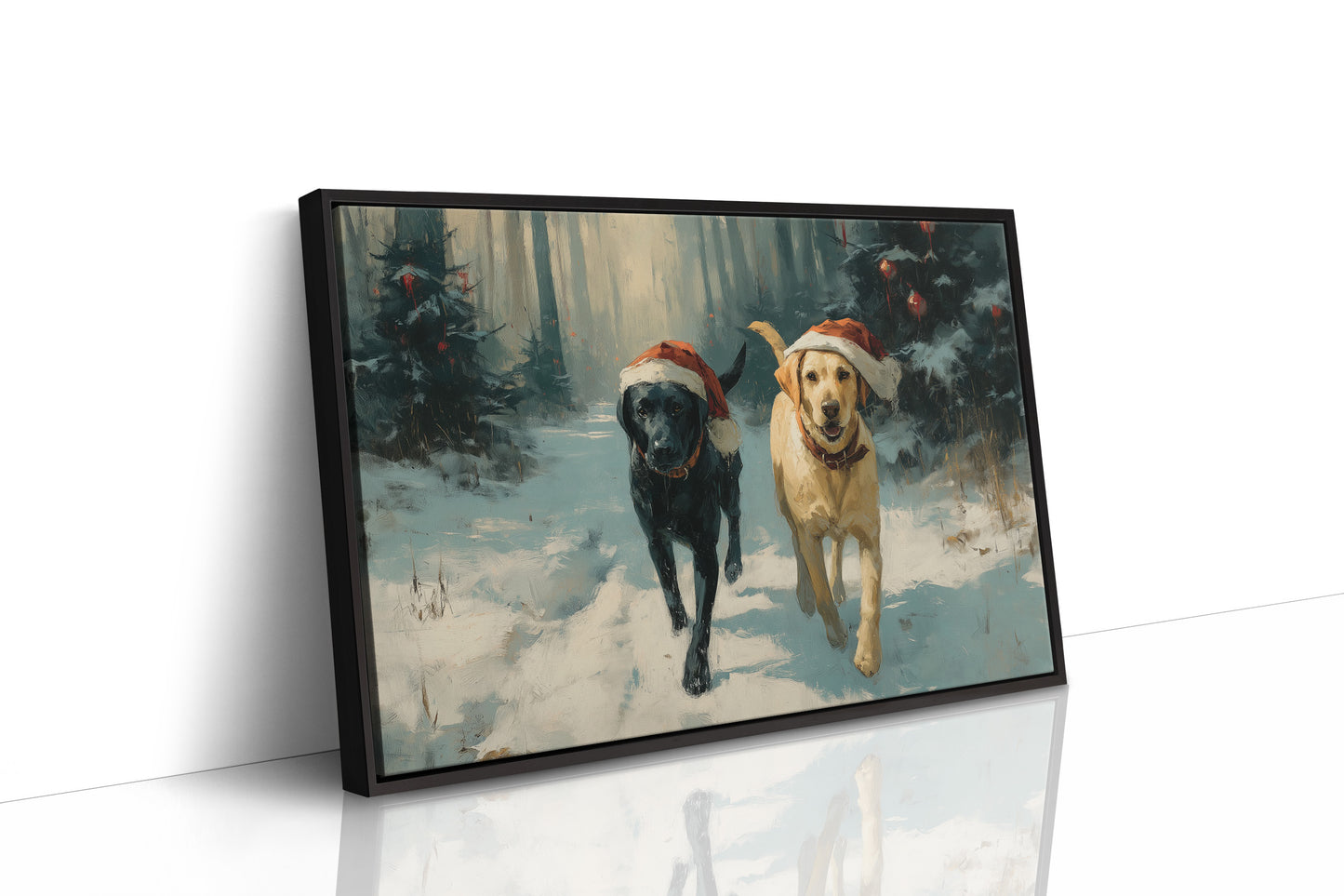 Winter Companions Share Forest Adventures