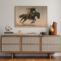 Wild Stallion Dances Through Dust