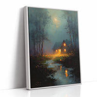 Lantern Glow Across Still Waters