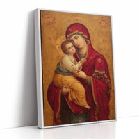 Sacred Crimson Against Golden Leaf