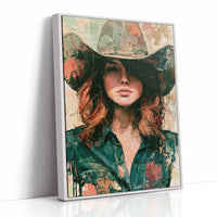 Sage Hat, Coral Light, Steady Gaze