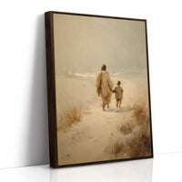 Ethereal Journey Through Amber Mist
