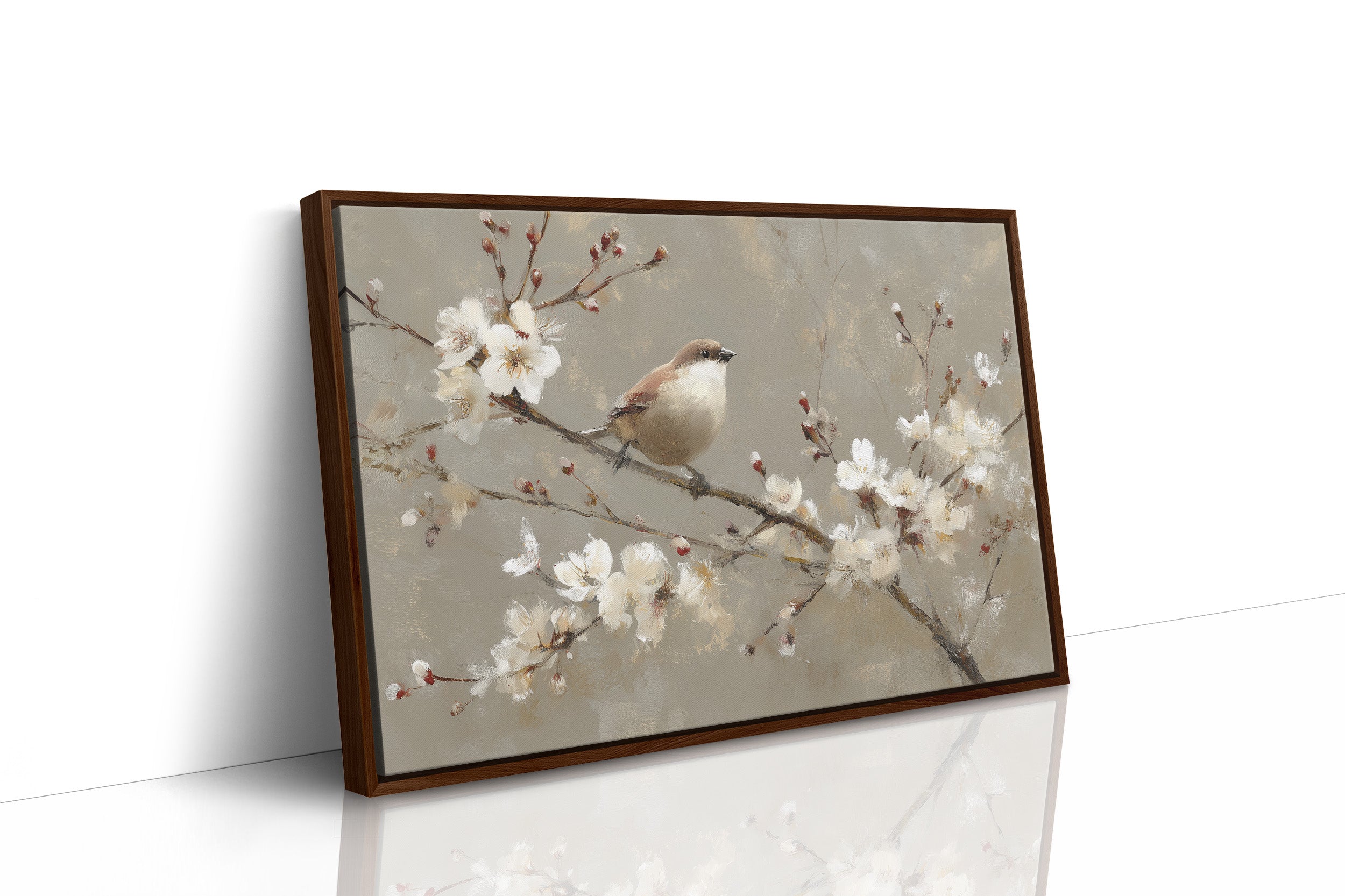 Sparrow Among Spring's First Blossoms