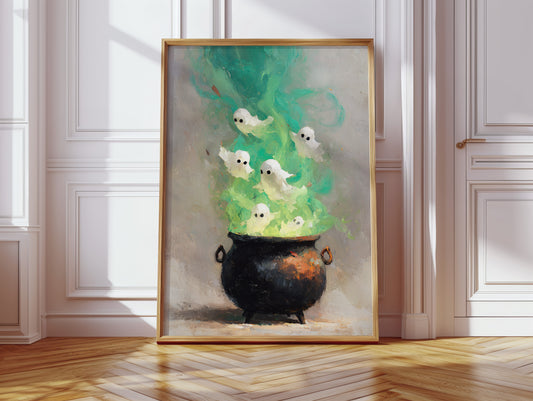 Spirits Dancing in Vibrant Mist