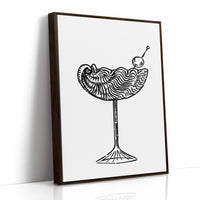 Midnight Martini Draws Wave Lines