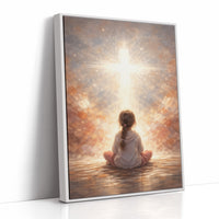 Celestial Whispers Guide Innocent Prayer