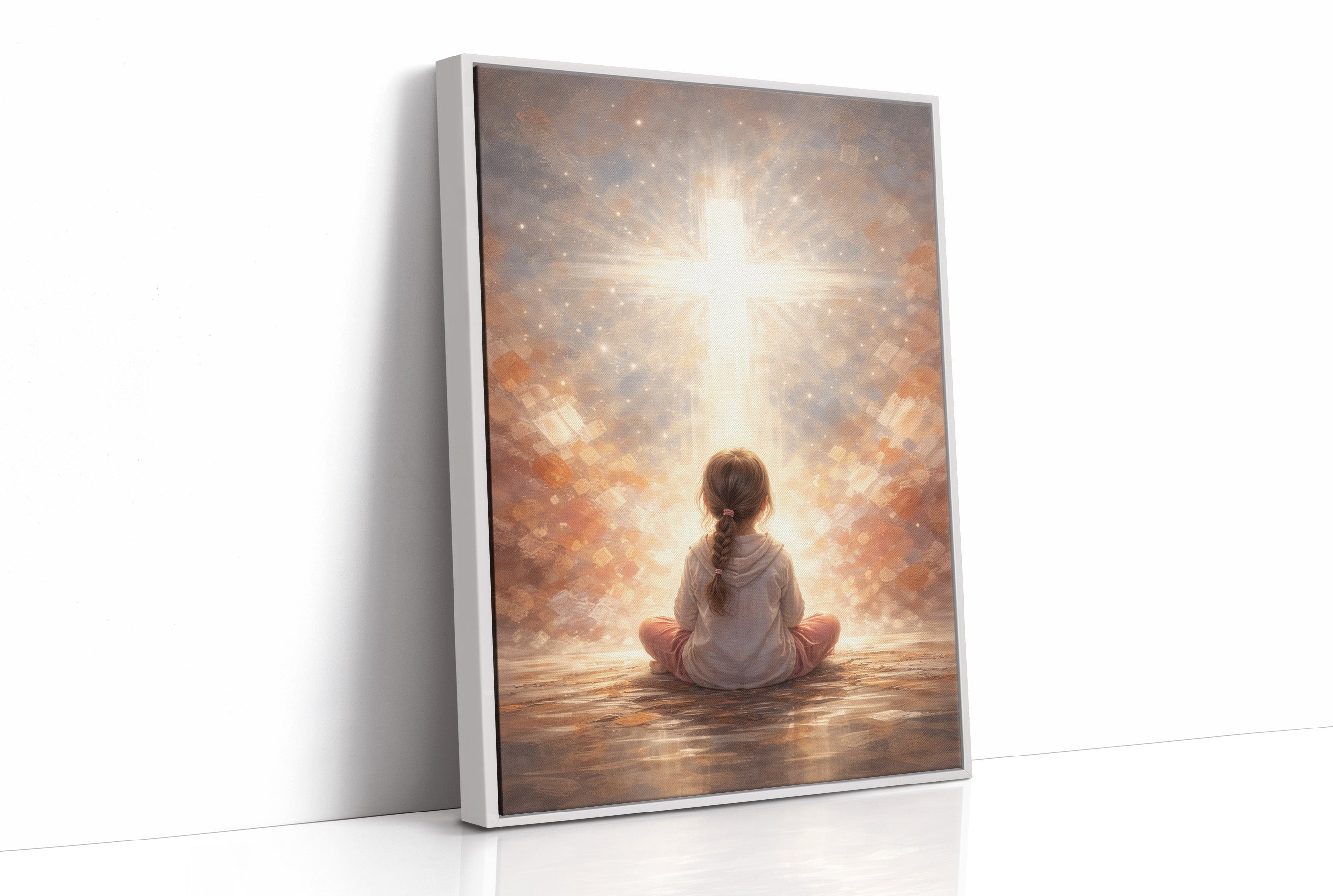 Celestial Whispers Guide Innocent Prayer