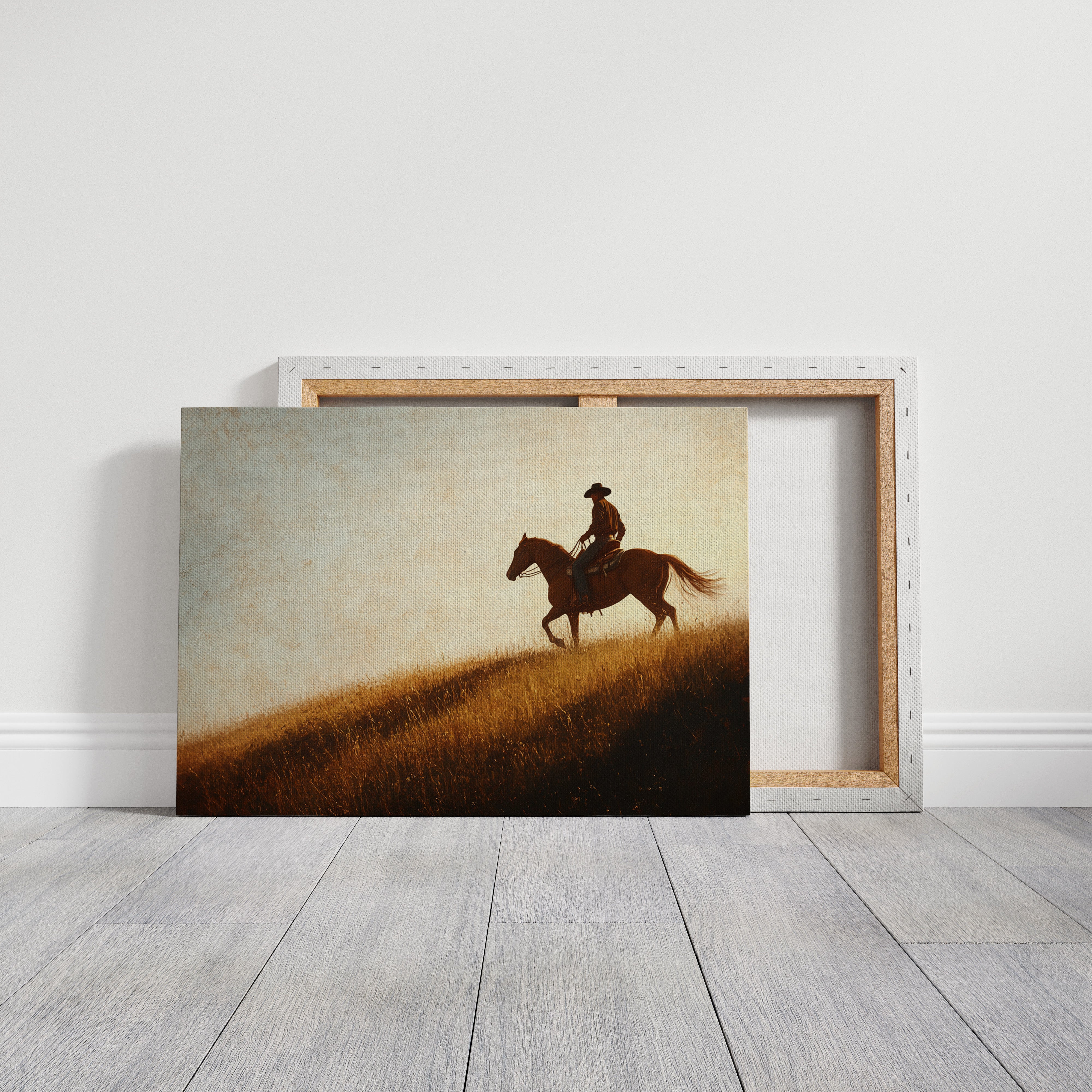 Sunset Ride on Prairie Hill