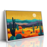 Saguaros Dance Under Golden Moons