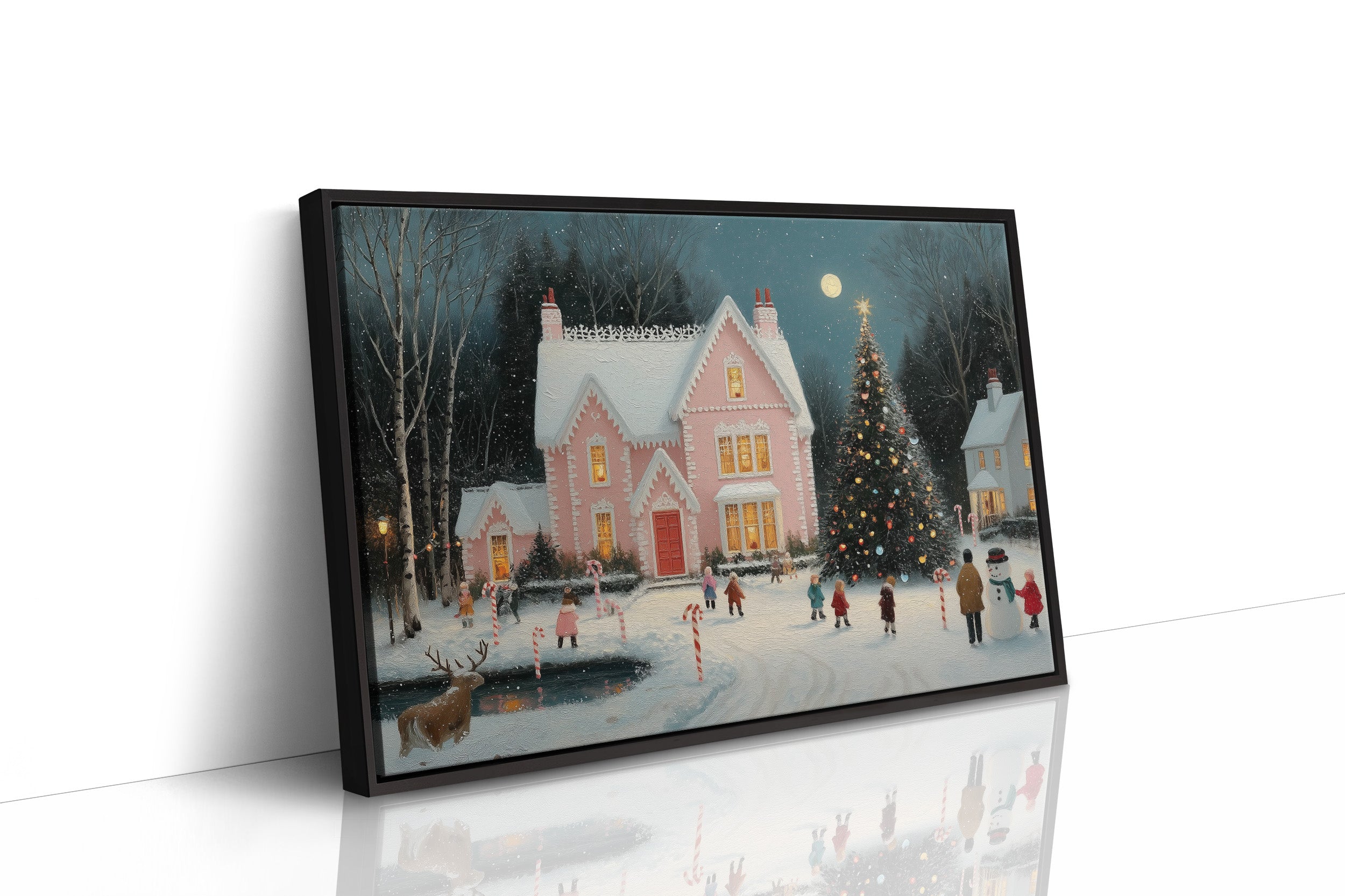 Pink Victorian Hosts Moonlit Skating Party