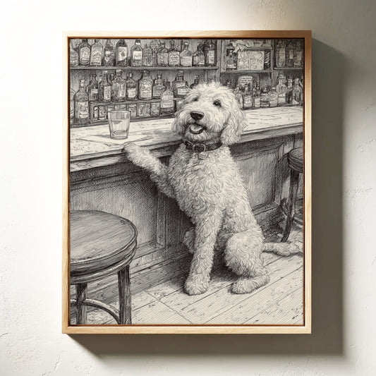 Paws Resting on the Bar