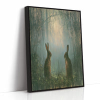 Two Hares In The Green Hush