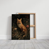 Midnight Rose Among Foxfire Blooms