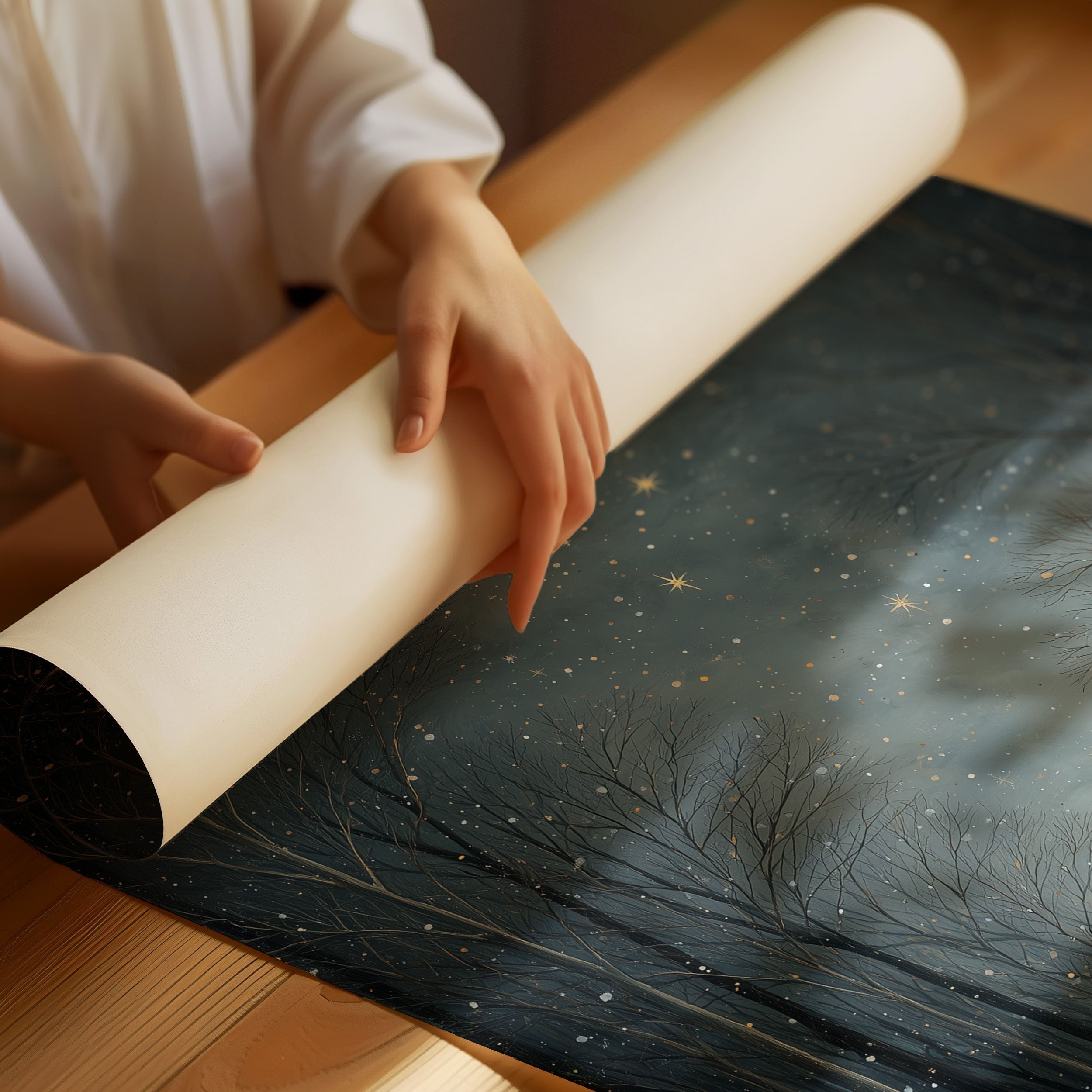 Moonlit Forest Shares Winter Tales