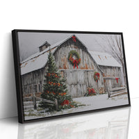 Snow Settles On Grandfather's Barn