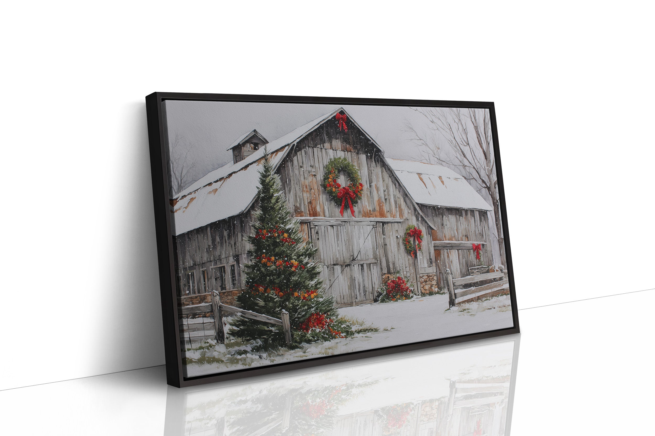 Snow Settles On Grandfather's Barn