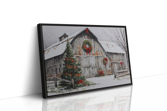 Snow Settles On Grandfather's Barn