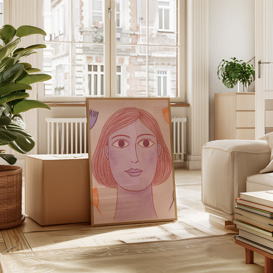 Desert Meets Modern Portrait Pink