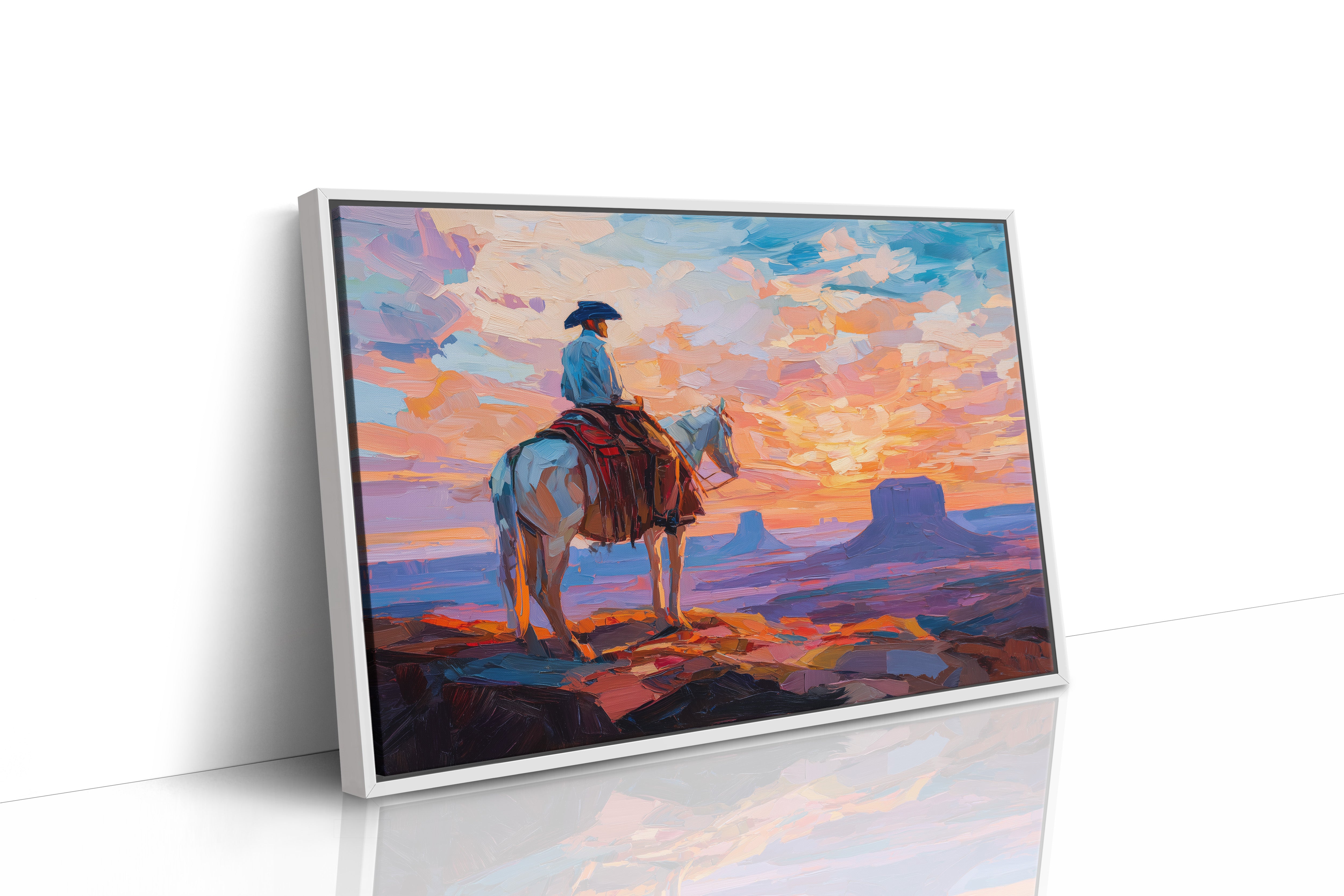 Sunset Paints A Cowboy's Prayer