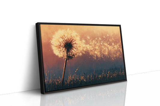 Dandelion Ablaze at Dusk