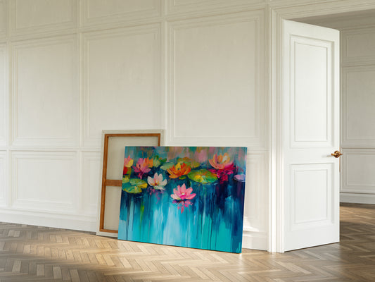 Lotus Flowers Paint Summer's Symphony