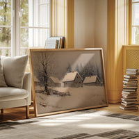 Cottages Beneath a Winter Veil