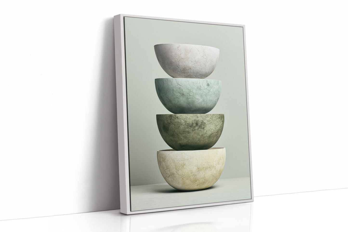 Stacked Stoneware: Sage to Cream